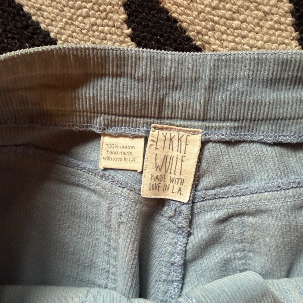 Lykke Wullf Powder Blue Corduroy Ranch Pants - Picture 5 of 5